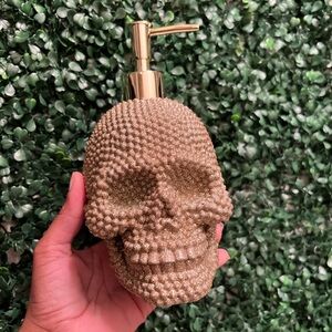 Gold Skull Soap Dispenser - ONLY USED AS DECORATION